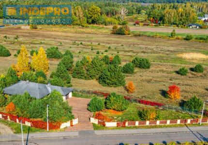 widok na posesje z lotu ptaka