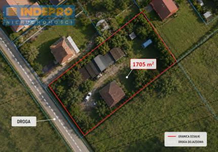 działka w obecnym stanie/zabudowana
