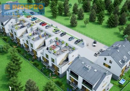 Wizualizacja inwestycji - widok z lotu ptaka